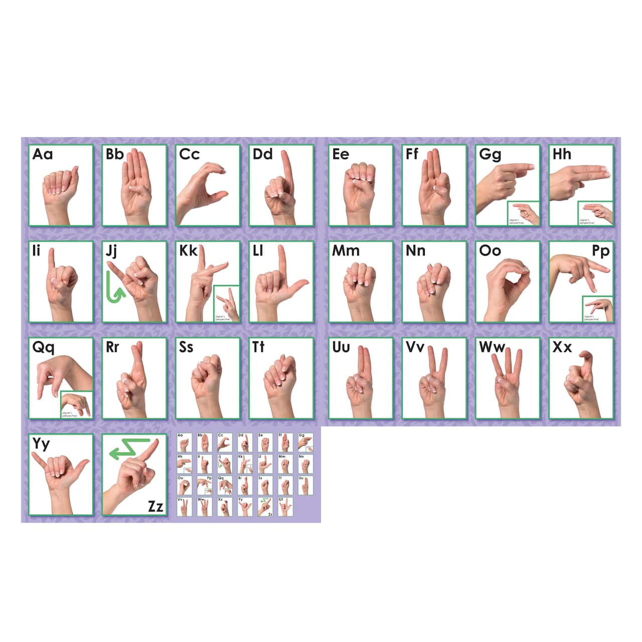 North Star Teacher Resources American Sign Language Alphabet &#x26; Number Line Bulletin Board Set, 14.14ft.